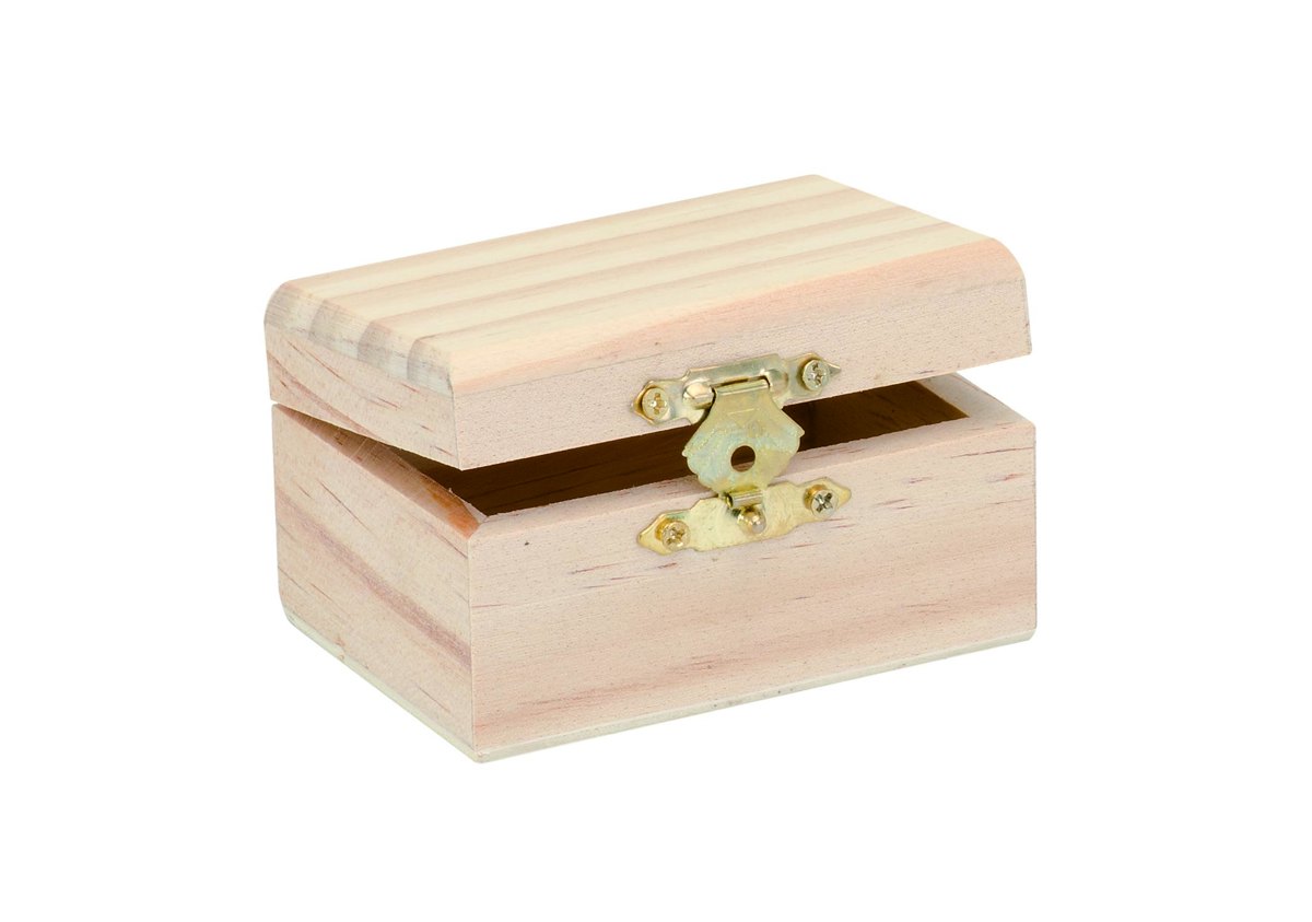 Rectangular wooden box 8x5,5x4,5cm